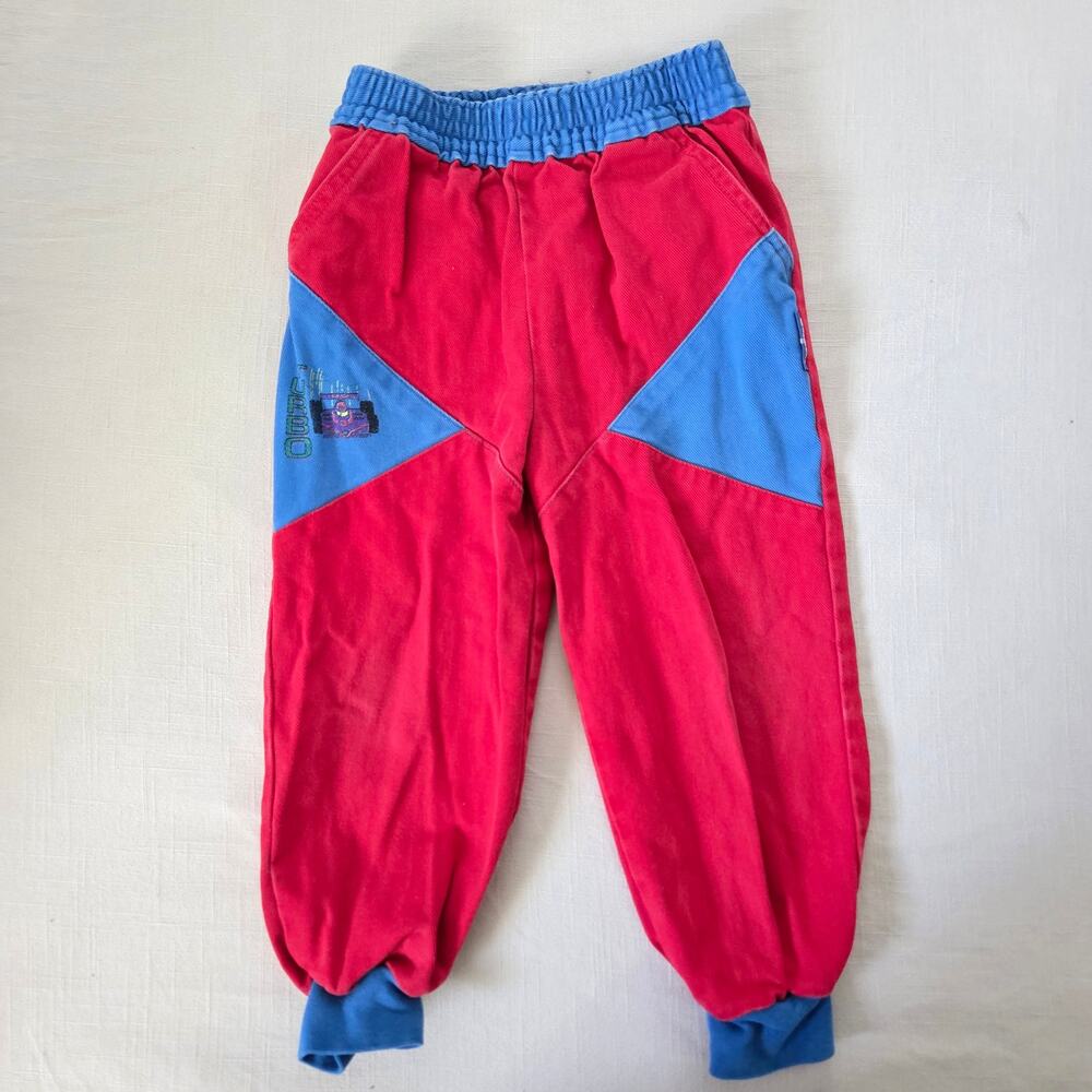 Vintage Oshkosh Racecar Color Block Jogger Jeans 4t